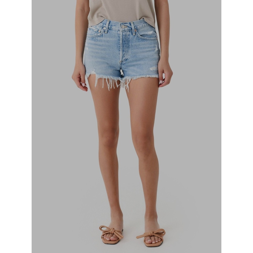 AGOLDE Parker Shorts Womens 29 Swapmeet Vintage Cut Off Button Fly Distressed